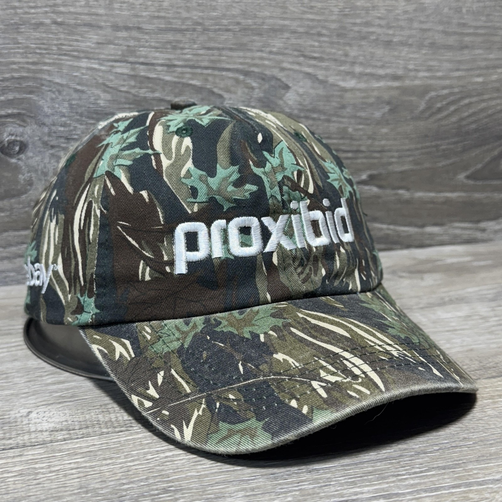 Proxibid Hat Cap Strap Back Camo Embroidered Mens One Size Ebay Advertising